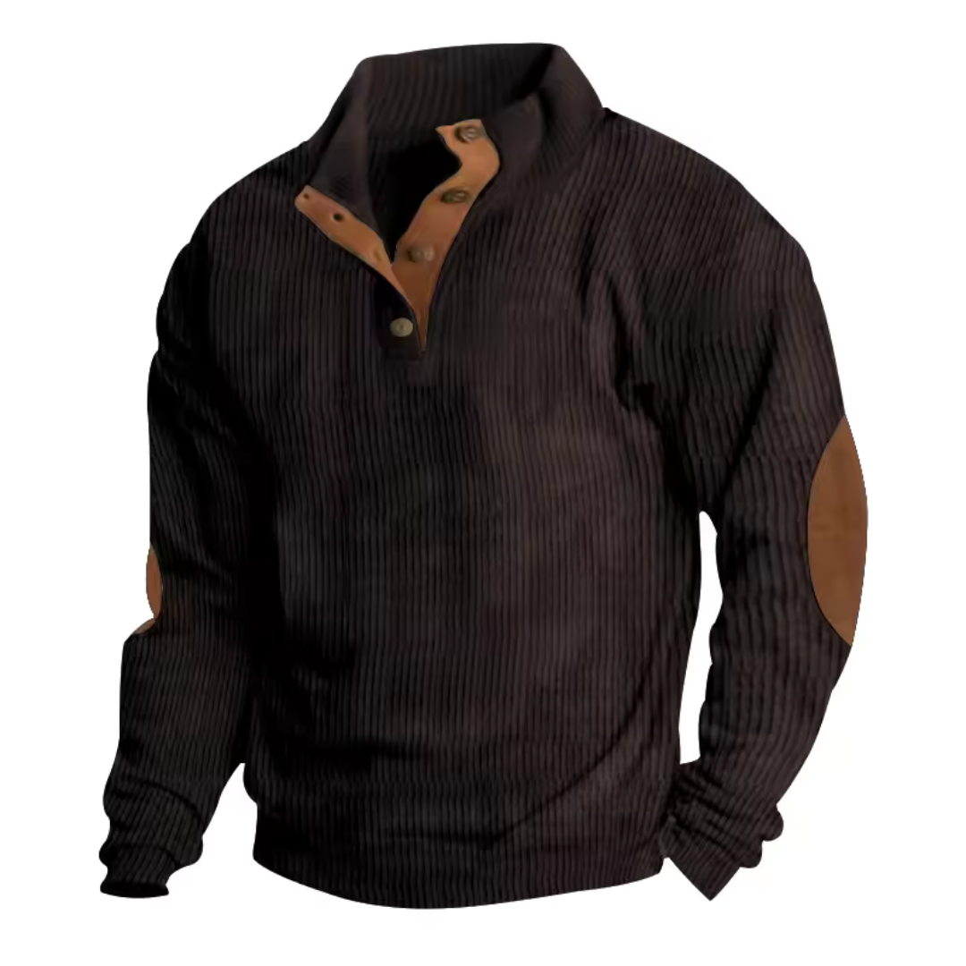 Maglione in velluto a coste da uomo elegante e confortevole