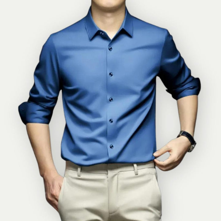 Camicia non in ferro senza rughe per un'eleganza senza sforzo