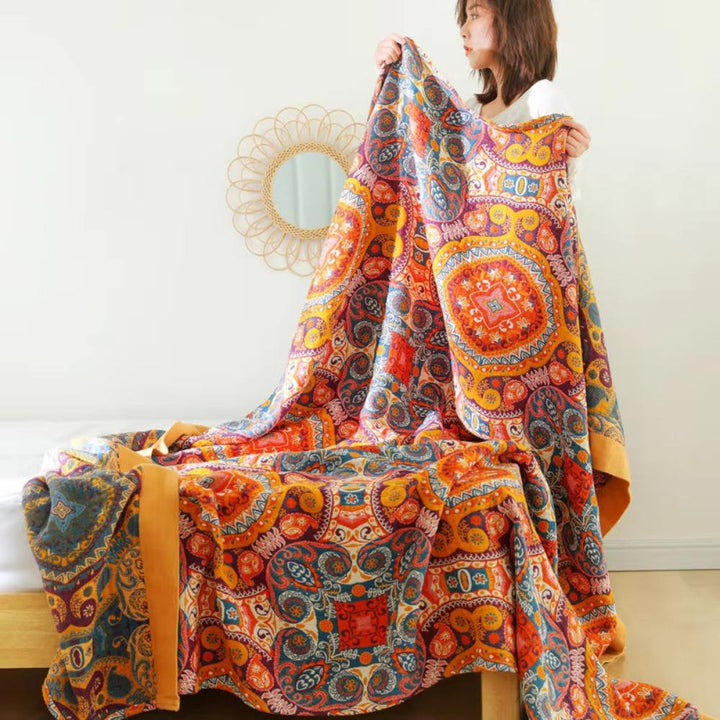 Coperta reversibile Sunrise Boho