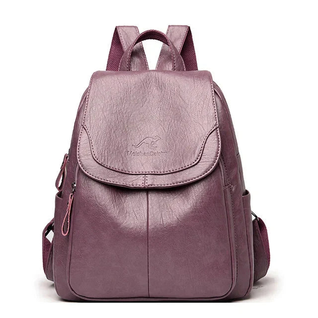 Zaino in pelle resistente per le donne
