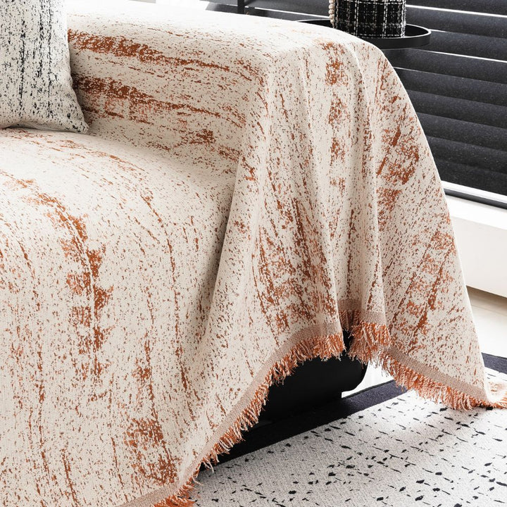 Copriletto reversibile in cotone con ricamo Blossom