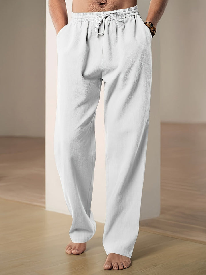 Pantaloni con coulisse dal taglio rilassato da uomo