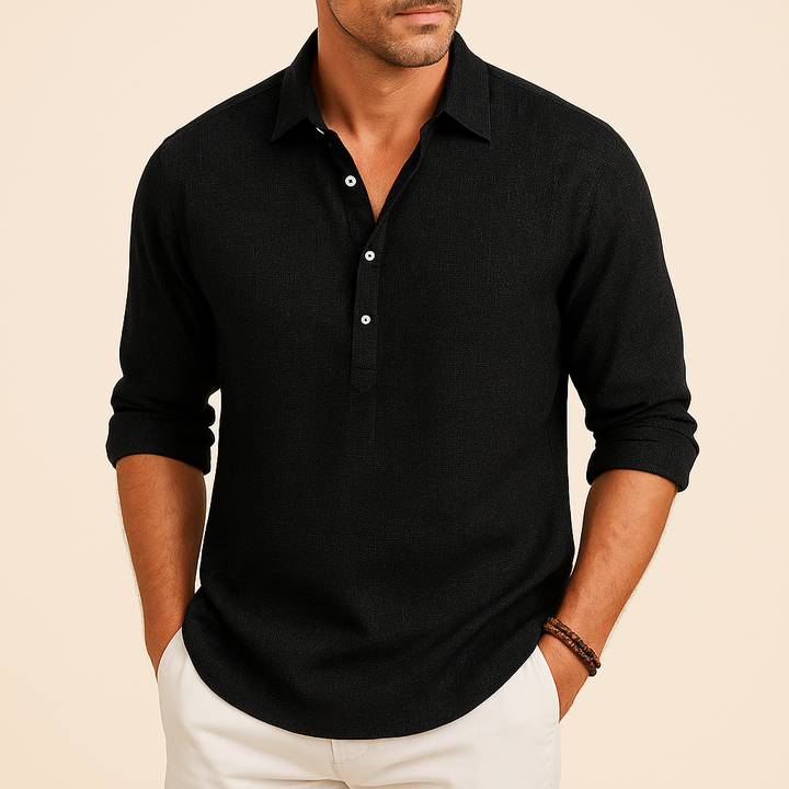Camicia casual a maniche lunghe da uomo