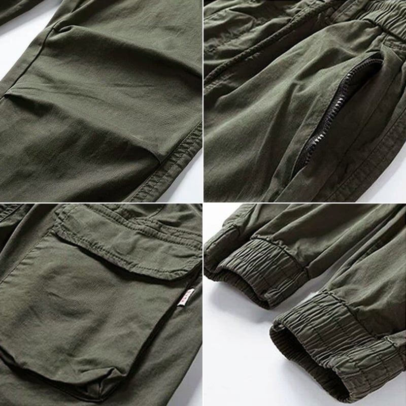 Pantaloni cargo elasticizzati da uomo