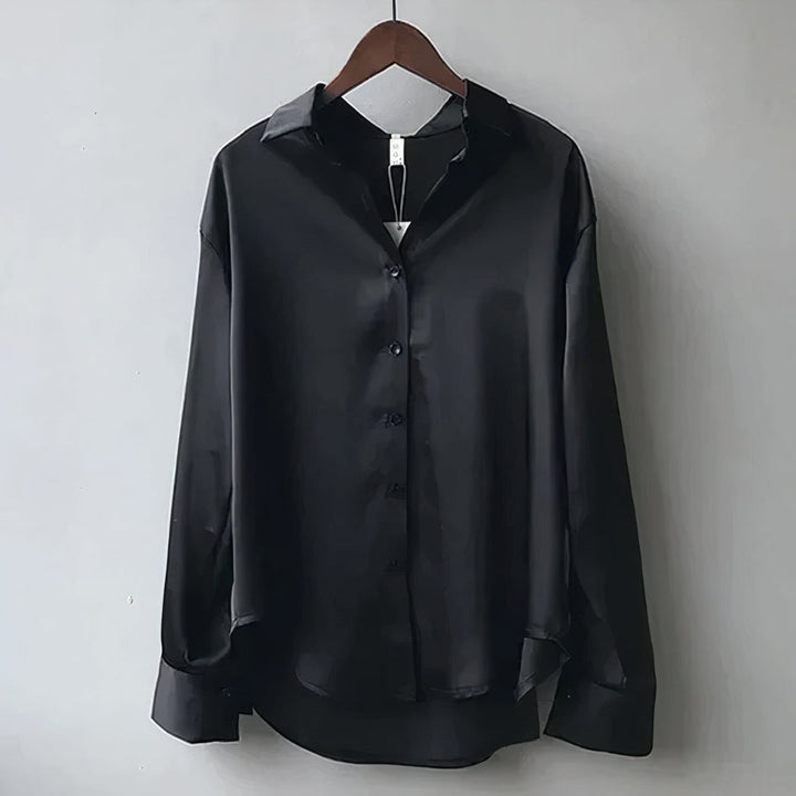 Elegante camicetta in raso