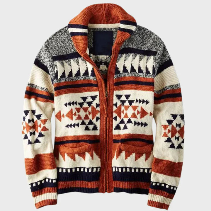 Elegante gilet jacquard da uomo