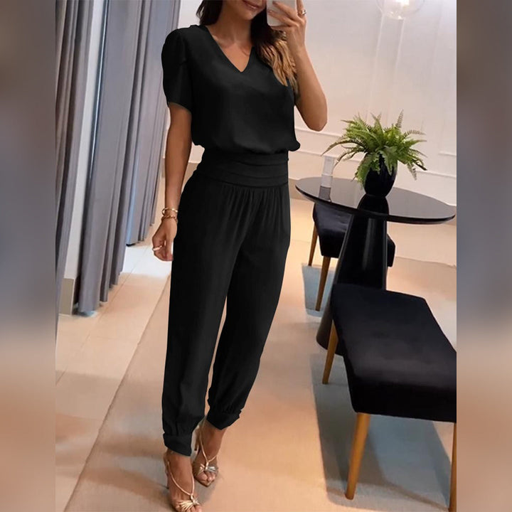 Tuta chic stampata alla moda per le donne