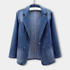 Blazer di jeans alla moda per le donne