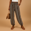 Pantaloni a vita alta Boho da donna