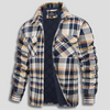 Camicia da boscaiolo in flanella di cotone a quadri