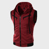 Gilet senza maniche con cappuccio per uomo
