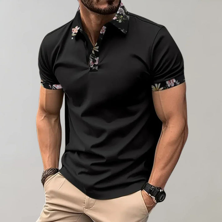 Polo da uomo a manica corta dal taglio classico