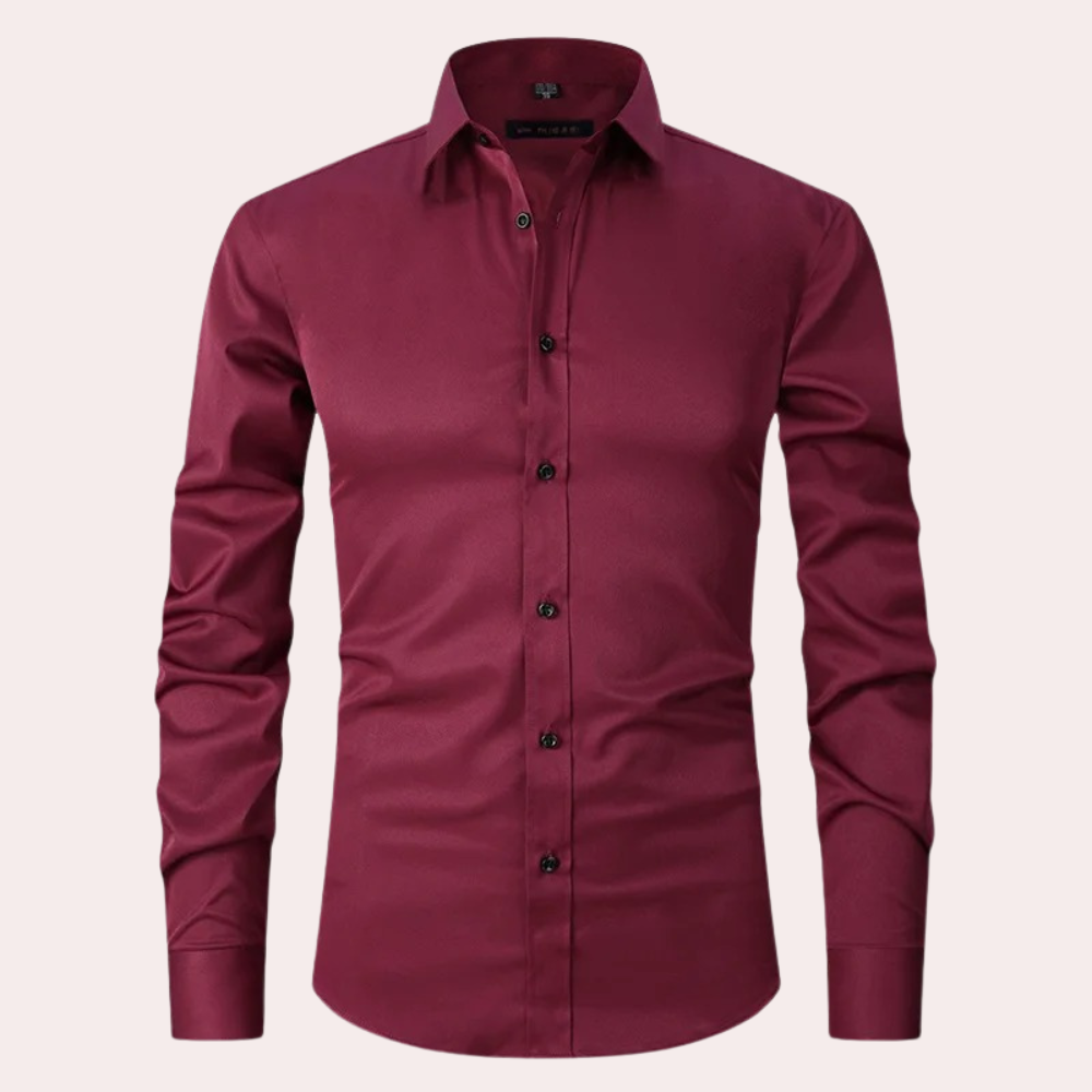 Camicia da uomo non in ferro elasticizzata