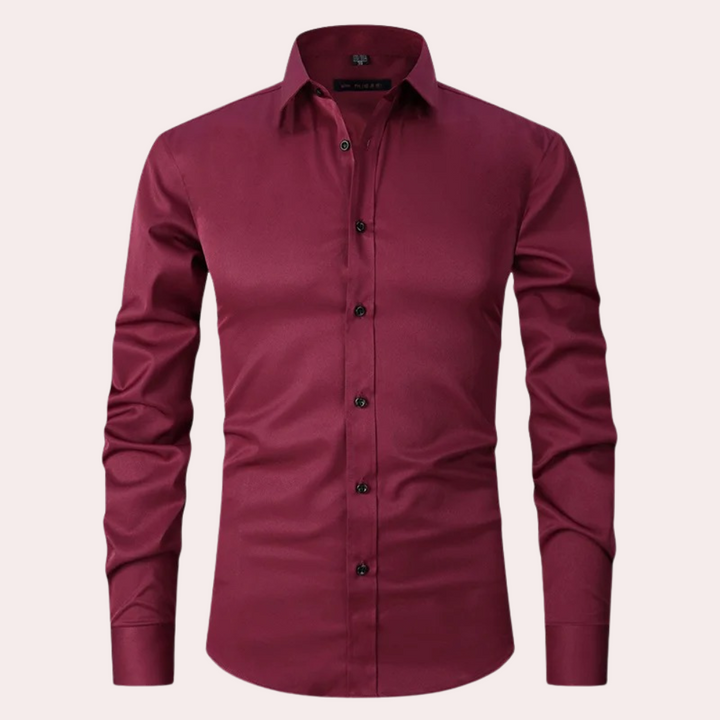 Camicia da uomo non in ferro elasticizzata