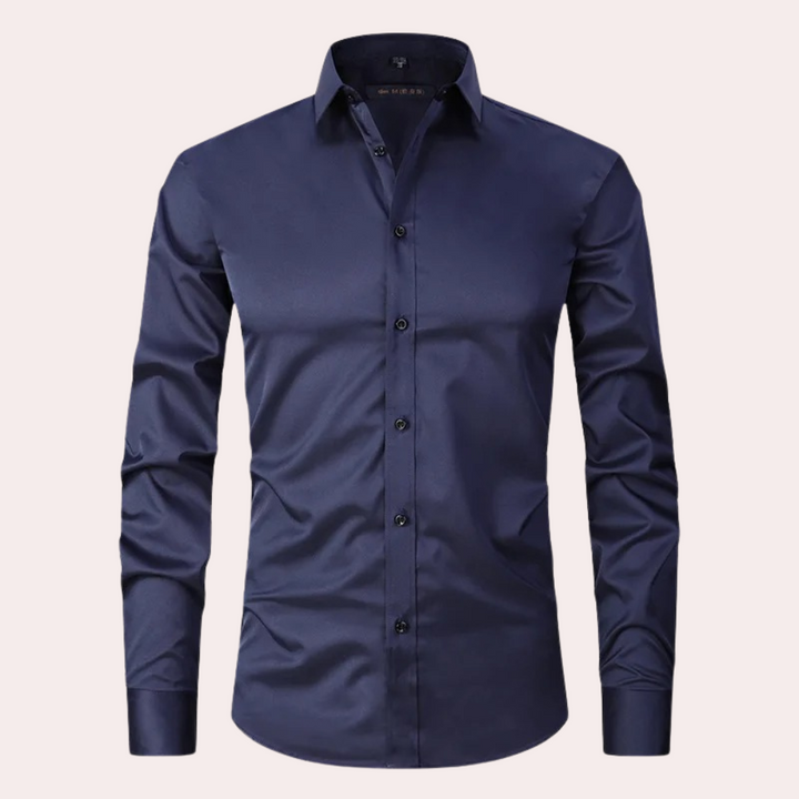 Camicia da uomo non in ferro elasticizzata