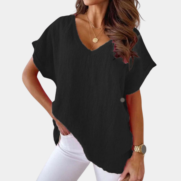 Eleganza senza sforzo – T-shirt casual da donna dal look elegante