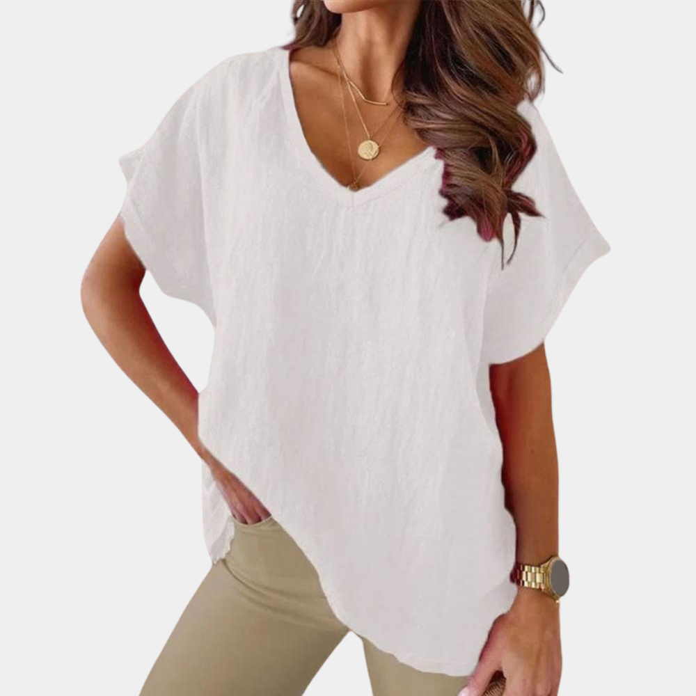 Eleganza senza sforzo – T-shirt casual da donna dal look elegante