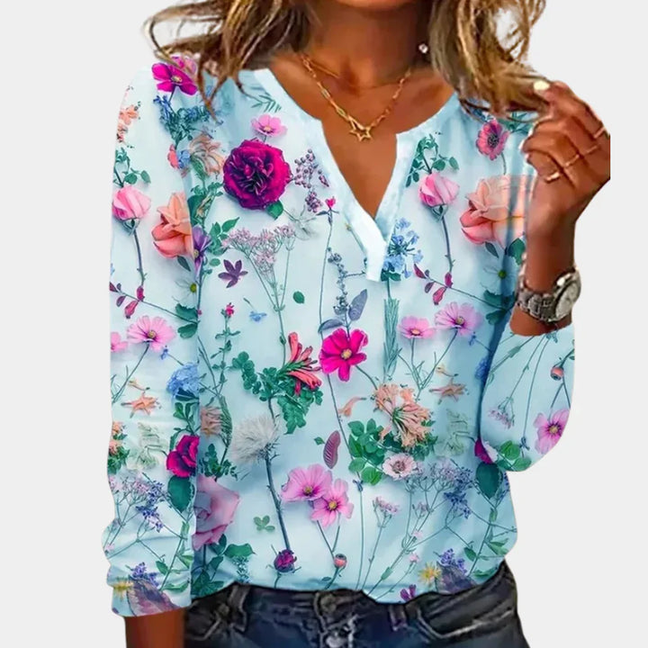 Camicetta casual floreale da donna