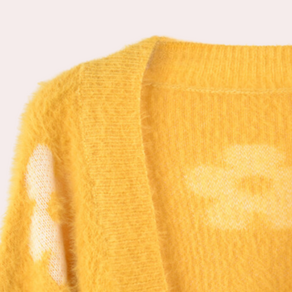 Maglione floreale da donna