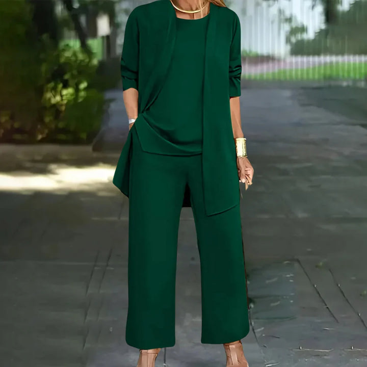 Elegante tailleur a tre pezzi per donna