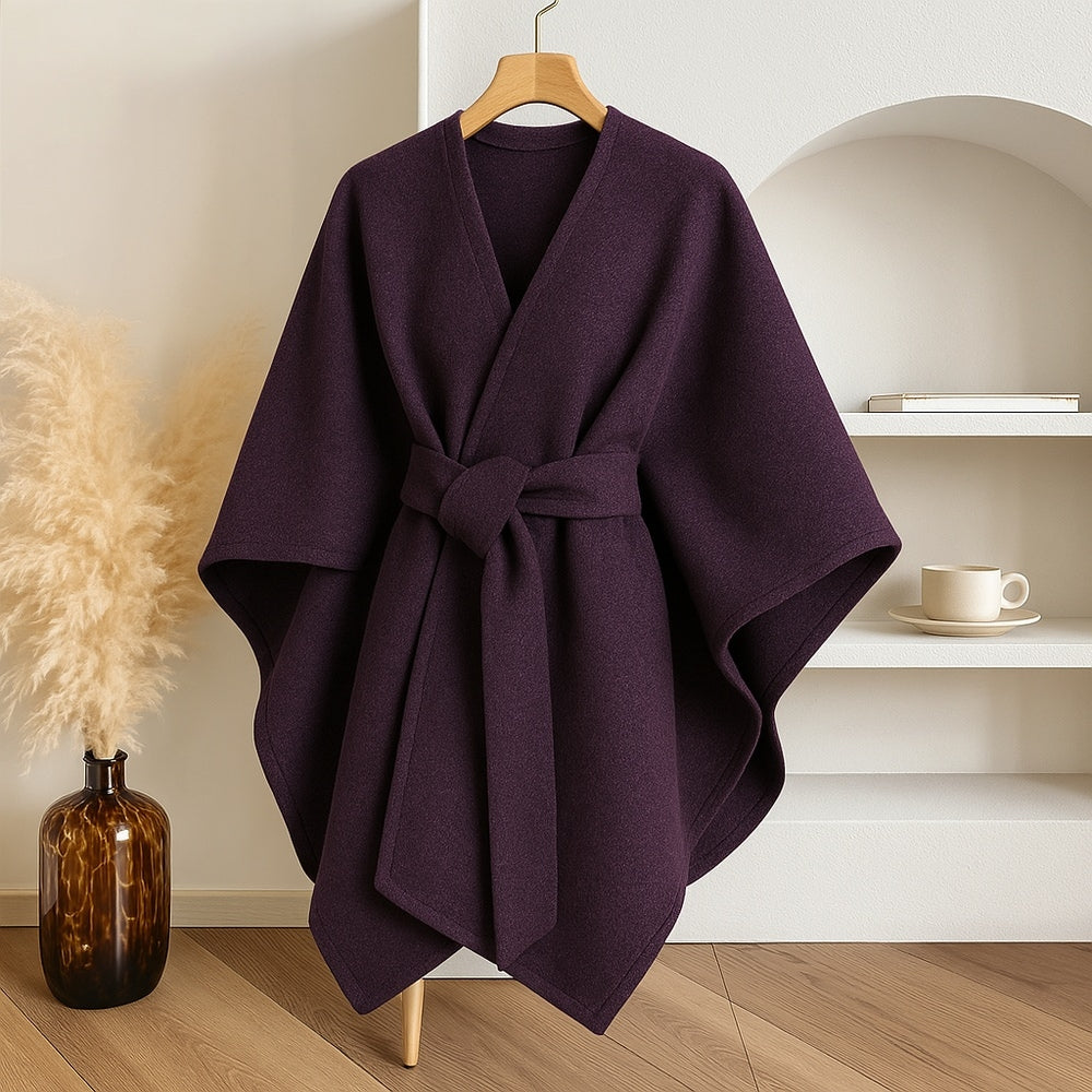 Lussuoso cappotto scialle antivento Poncho