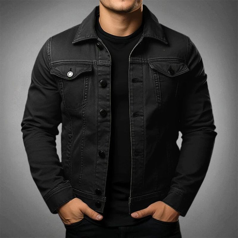 Giacca di jeans classica da uomo
