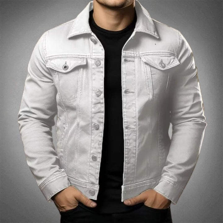 Giacca di jeans classica da uomo