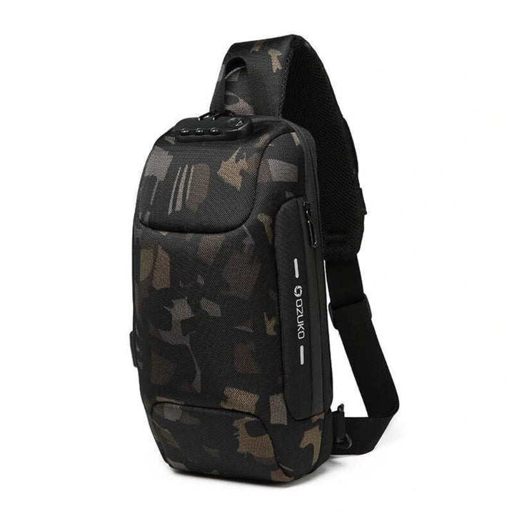 Borsa a tracolla antifurto con ricarica USB