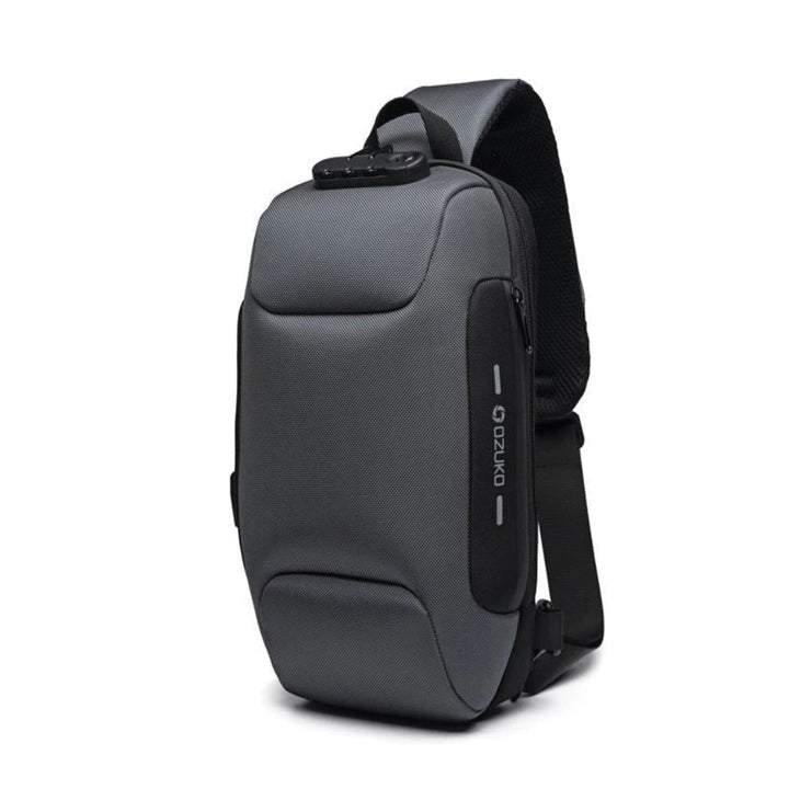 Borsa da viaggio a tracolla intelligente con design antifurto e porta USB integrata