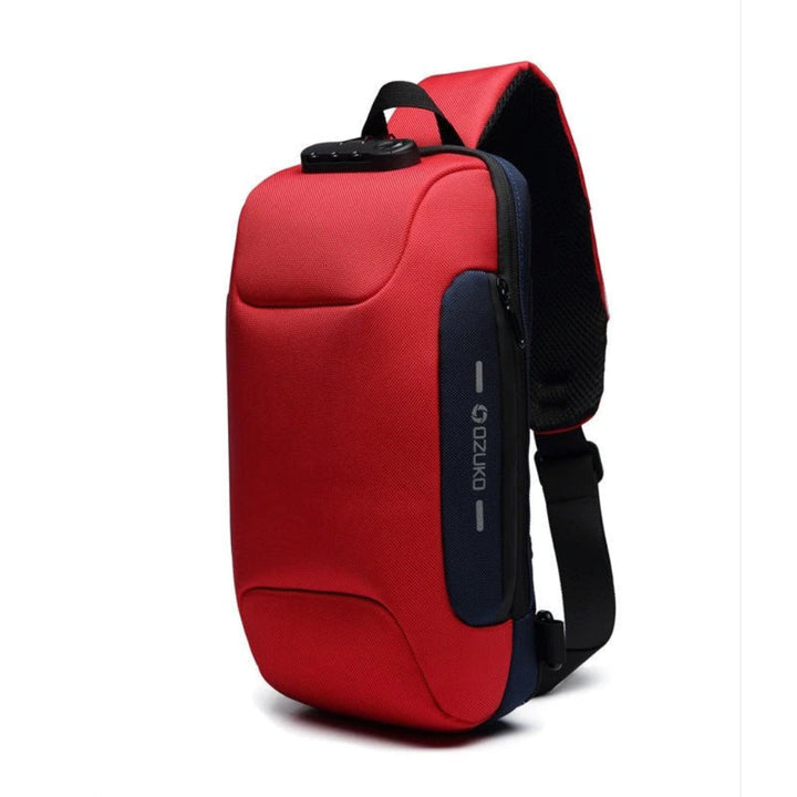 Borsa a tracolla antifurto con ricarica USB