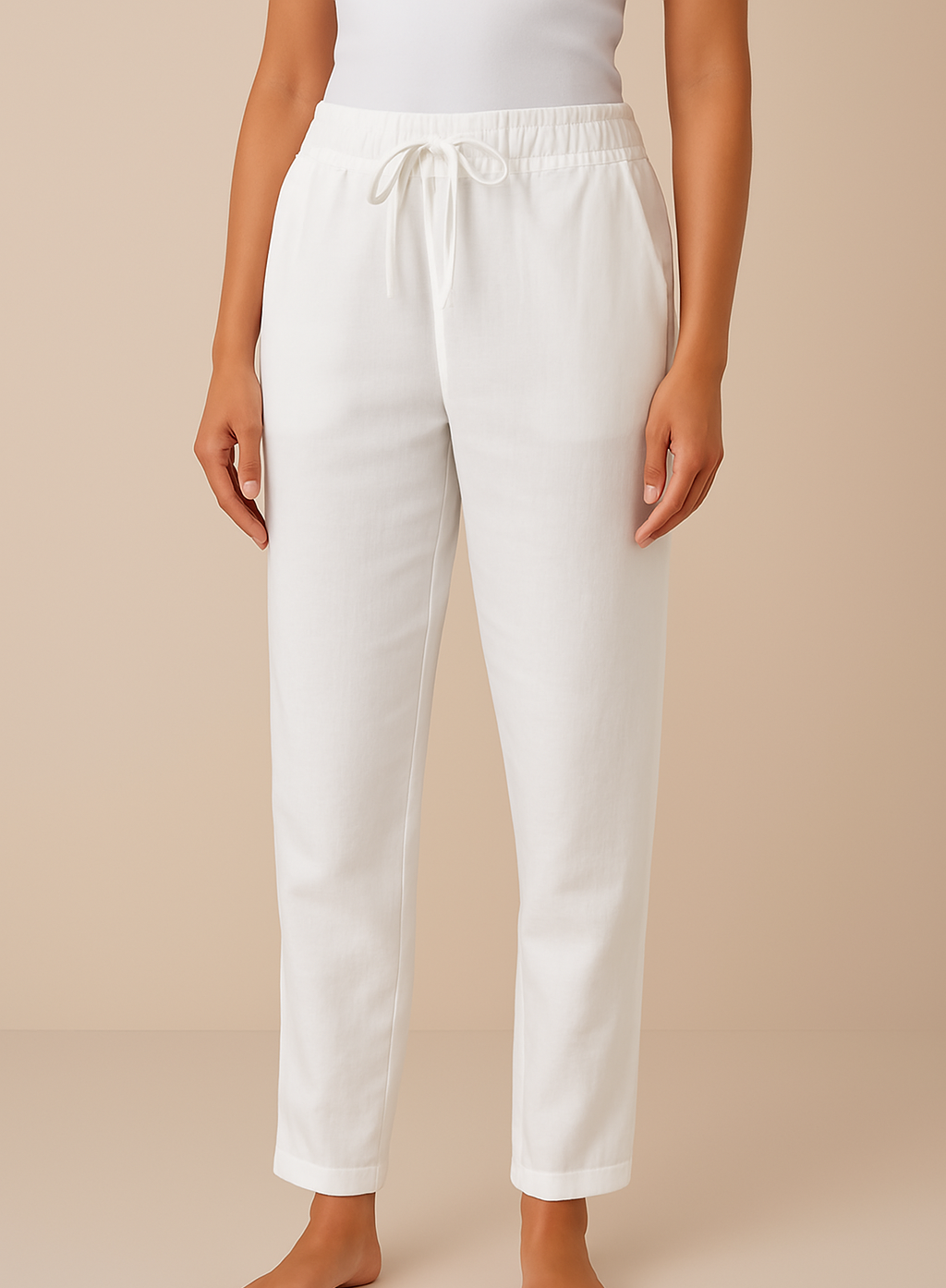 Pantaloni in lino per donna