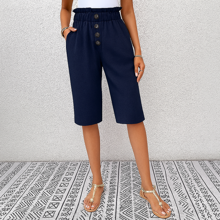 Pantaloni harem larghi a vita alta da donna