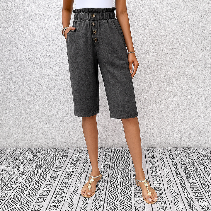 Pantaloni harem larghi a vita alta da donna