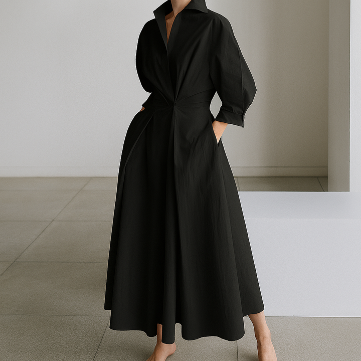 Elegante abito lungo fluido da donna