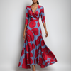 Abito Boho Estivo Lungo con Scollo a V