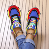 Scarpe da ginnastica casual colorate con piattaforma