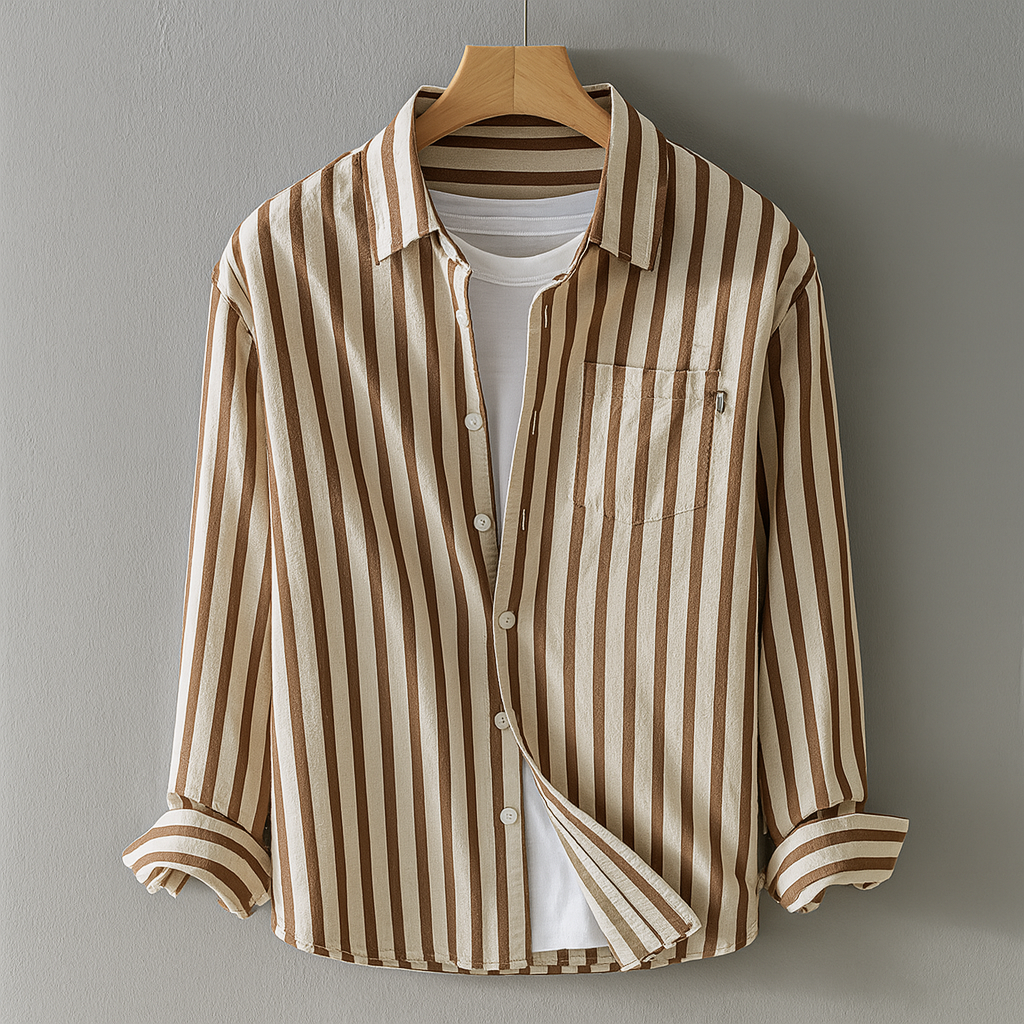 Stile casual a maniche lunghe con tasca sul petto