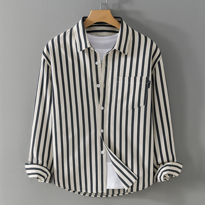 Stile casual a maniche lunghe con tasca sul petto