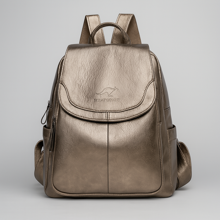 Zaino antifurto in pelle per donne eleganti