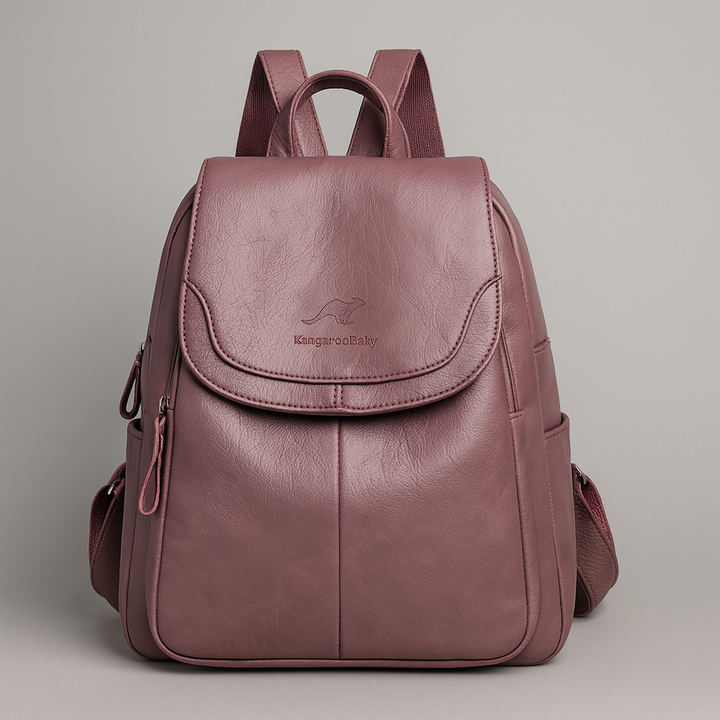 Zaino antifurto in pelle per donne eleganti