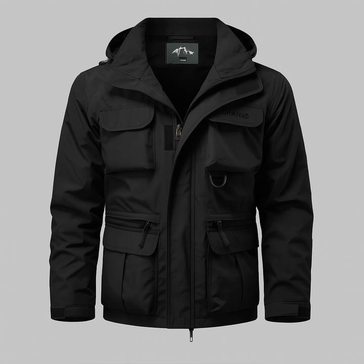 Cappotto impermeabile da uomo in stile militare