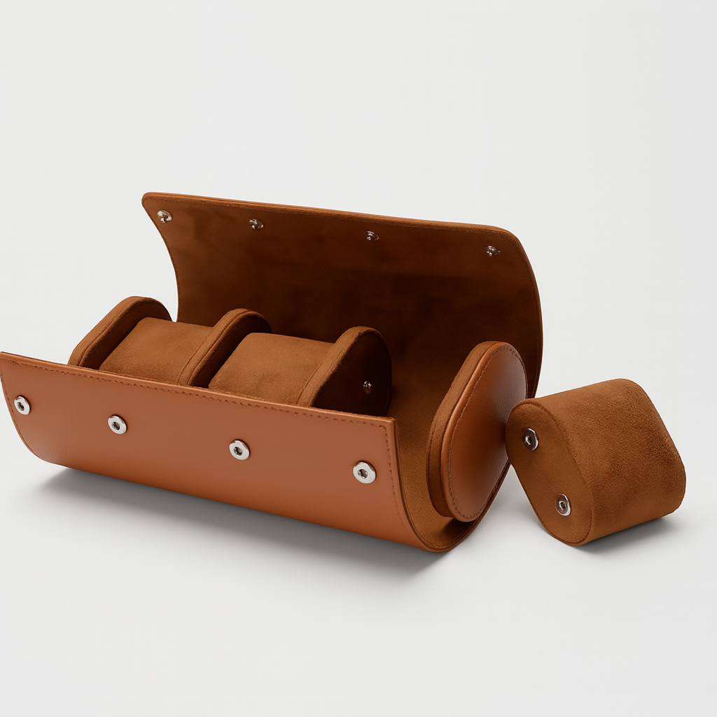 Organizer a triplo slot e chiusura a scatto per orologi