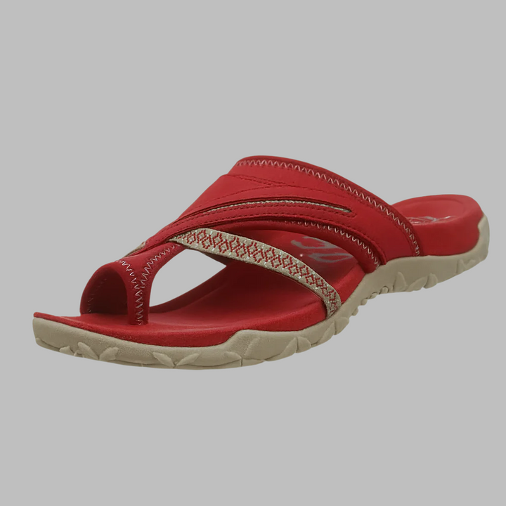 Sandali comfort con cinturino incrociato