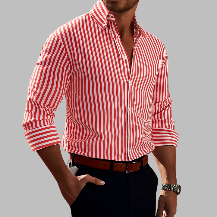 Camicia a righe da uomo