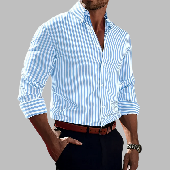 Camicia a righe da uomo