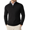 Maglione da uomo in maglia di cotone con collo con cerniera