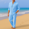 Maglione da uomo in misto cotone e lino vintage