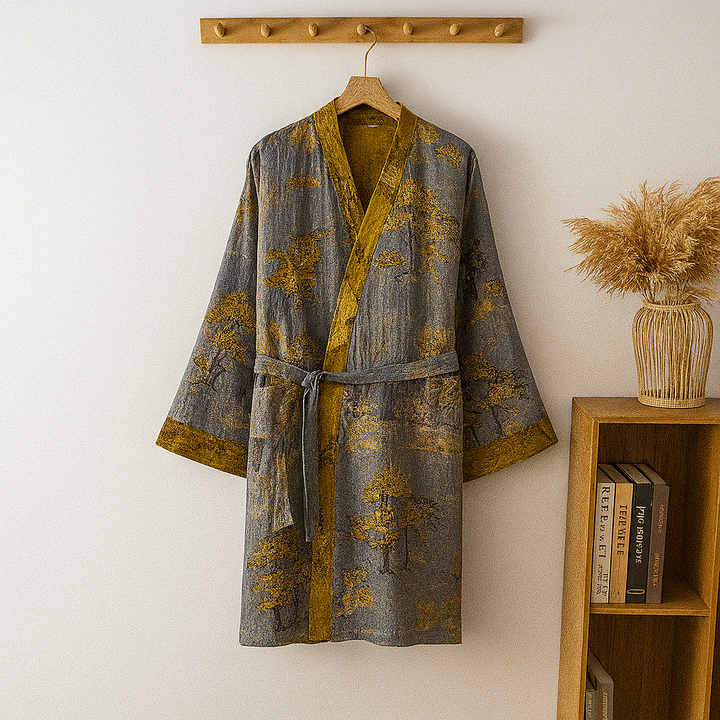 Kimono leggero in cotone da uomo