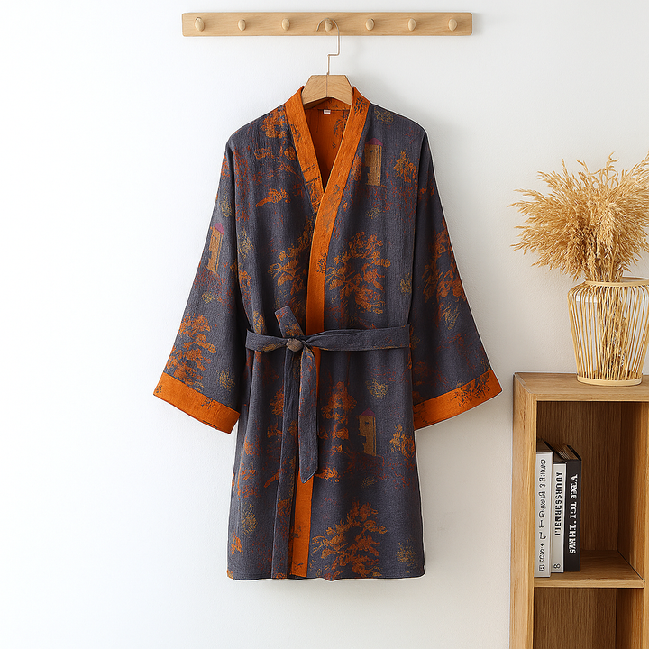 Kimono leggero in cotone da uomo