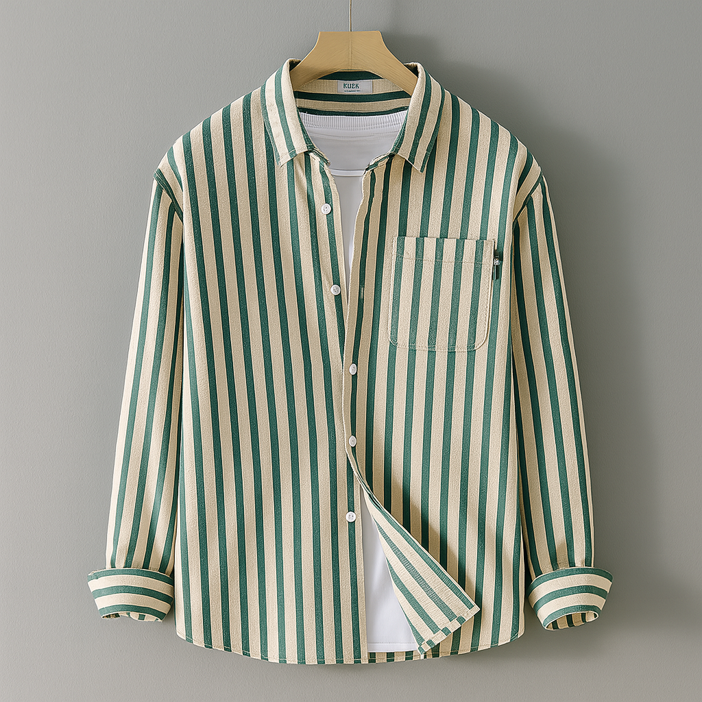 Stile casual a maniche lunghe con tasca sul petto